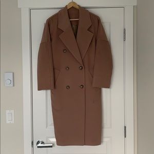 Camel color Wool coat with lining